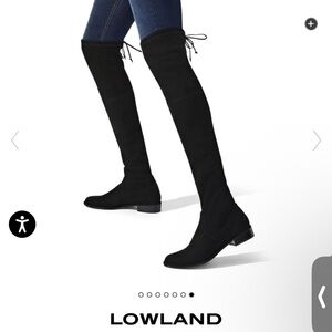 Stuart Weitzman Lowland Boots Black Suede